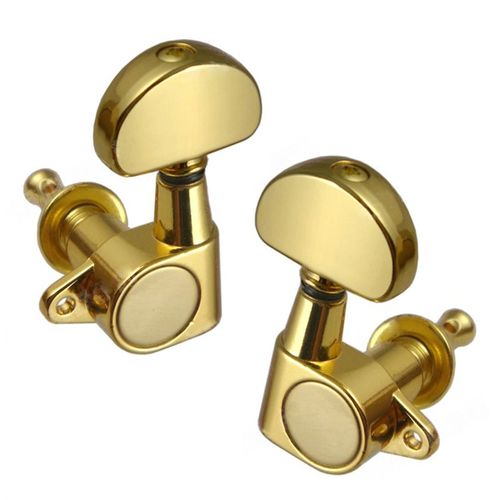 吉他弦钮琴头弦钮全封闭式90直角金属旋扭弦准半圆手柄上卷弦器