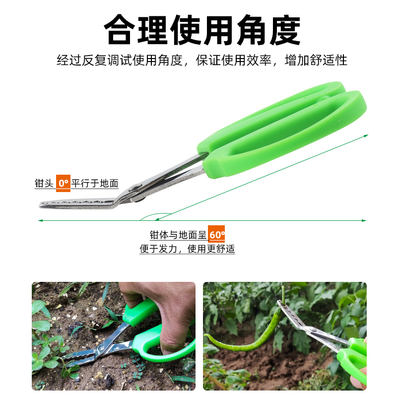 拔草除草工具连根拔草神器专用园艺工具去刺摘叶夹子钳子盆栽家用