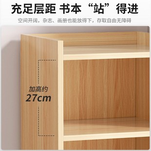 窄缝书柜书架落地简约客厅小型收纳柜子家用分层置物柜转角收纳柜