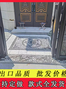 石雕浮雕天然青石福字地雕厂家农村迎门墙中式庭院影壁墙青石地雕