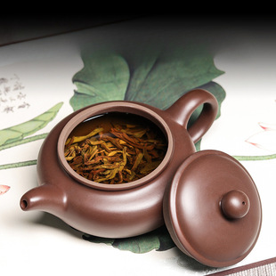 家用可倒立 宜兴大号容量紫砂茶壶纯手工泡茶单壶功夫茶具茶杯套装