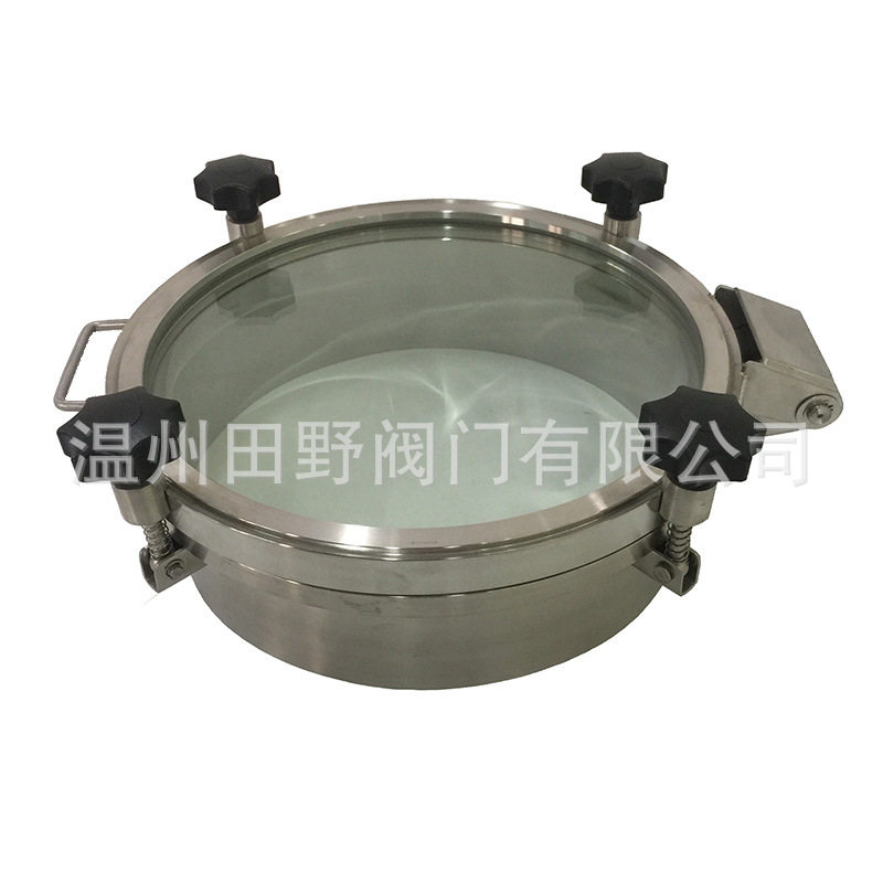 玻璃盖不锈钢人孔发酵罐观察孔拱形钢化玻璃10毫米厚Glass Manhol