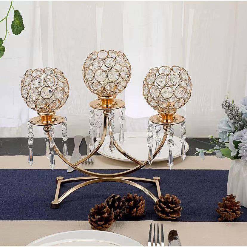 新款欧式复古3头金色水晶烛台婚庆道具烛光晚餐活动氛围创意摆件,机械设备,其他机械设备,淘宝优惠券,粉丝福利购,淘宝优惠卷