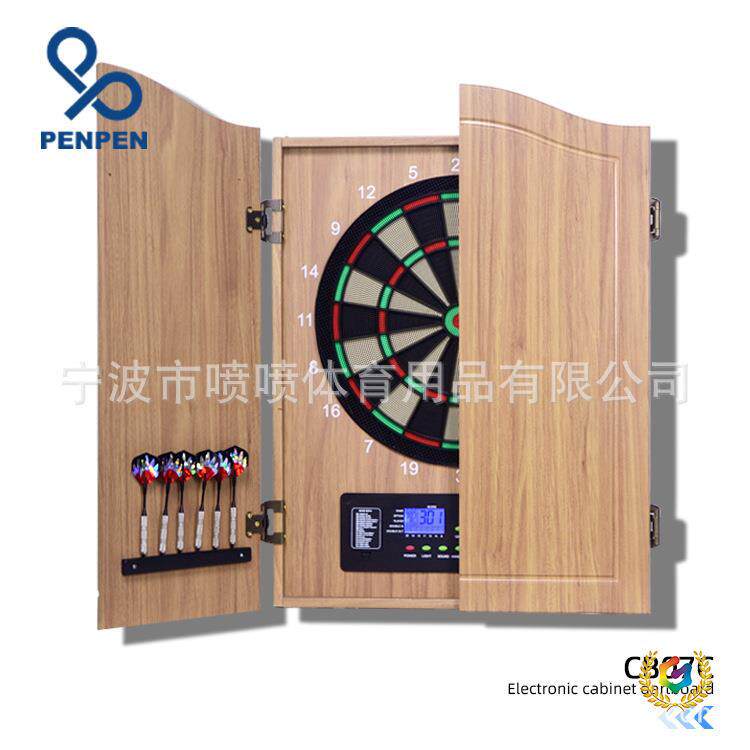 ?PENPEN批发供应自动计分豪华电子木箱飞镖机飞镖靶飞镖