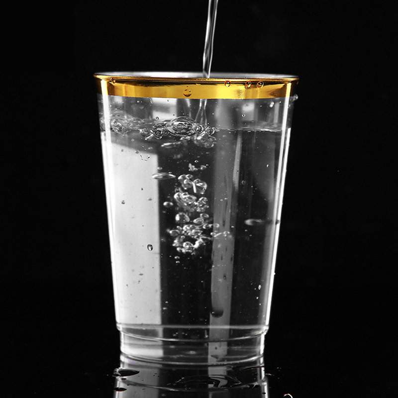 航空杯一次性杯子硬质塑料杯加厚透明商务杯小试喝杯品尝杯