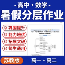 2025苏教版高中数学暑假分层作业培优练习高一高二电子版资料