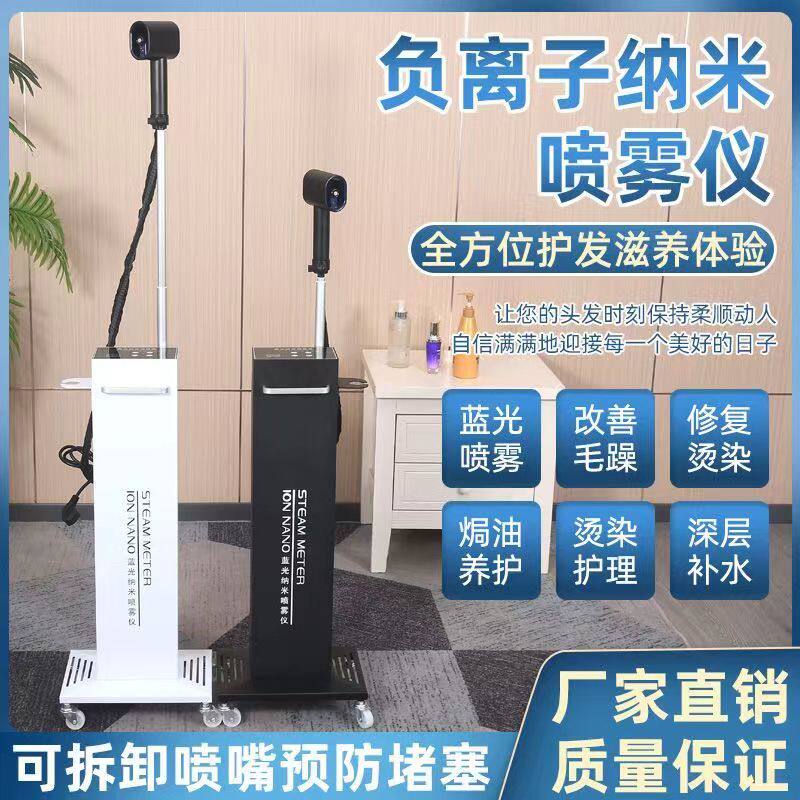 新款蓝光纳米护理喷雾机美发头发理疗微雾修复仪补水护发机器