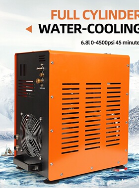 无油双缸水冷电动打气机大瓶30mpa供气可调测压泵高压充气泵40mpa