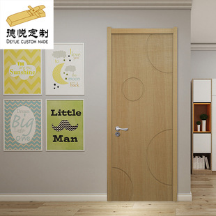 室内实木复合生态门儿童房免漆门房间隔音套装 门