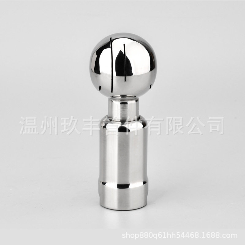 批发304不锈钢喷淋球316L卫生级内丝旋转洗灌球清洗球360度内螺纹