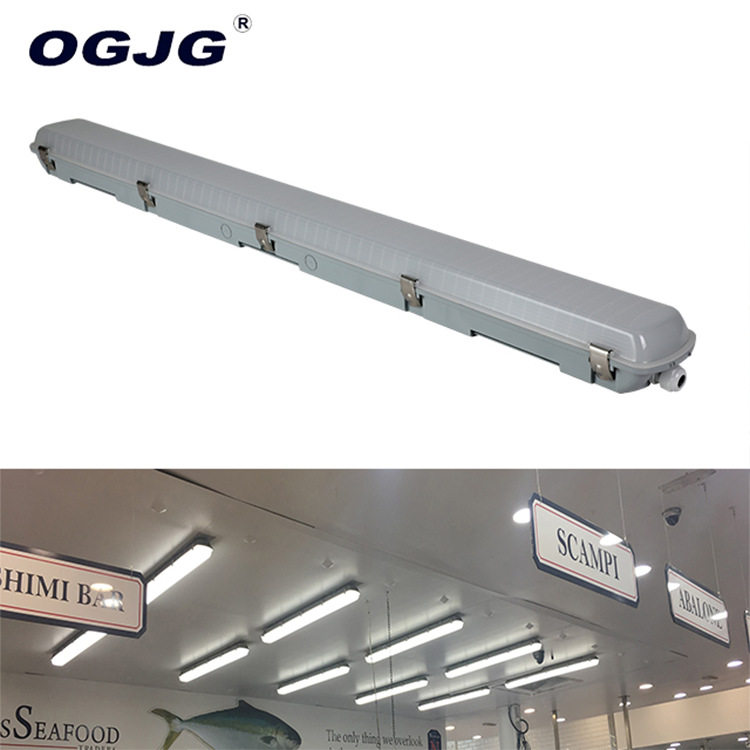 热销防潮防尘防水双管LED车库冷库超市感应应急LED三防灯
