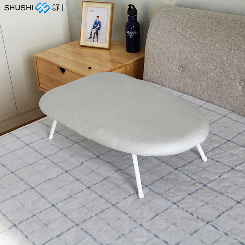 舒十简约时尚折叠钢管熨衣板 日韩迷你家用烫衣台 台式塑料烫衣板