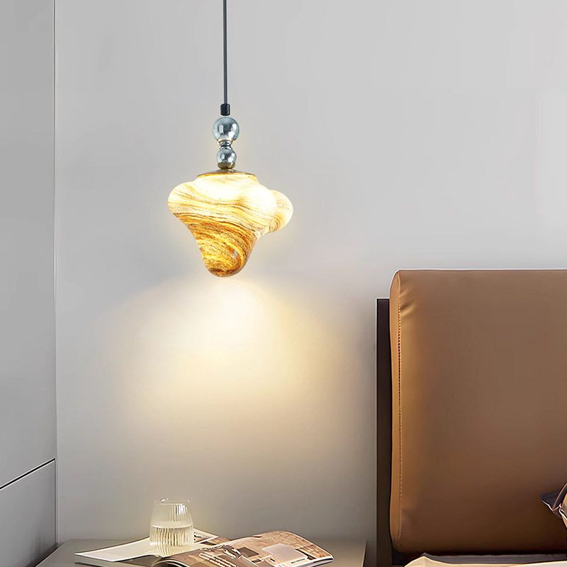 升降调节海星小吊灯创意装饰卧室床头书房灯简约个性餐厅吧台灯具