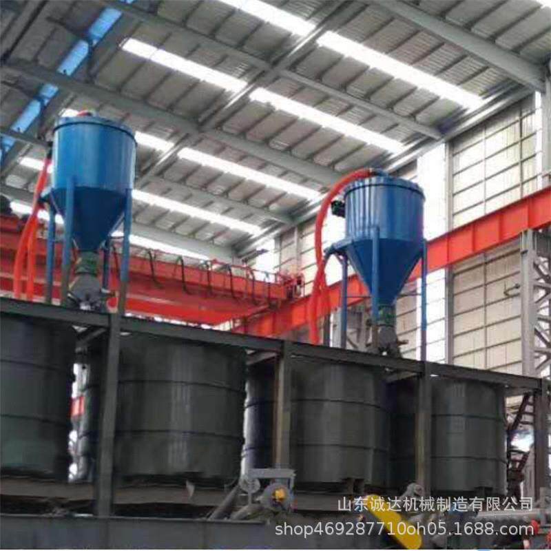广东化工胶粉装罐气力输送机脉冲布袋除尘式气力吸灰机