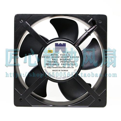 MODEL V320-2-72 230V AC 65/102W 0.3/0.49A 20厘米轴流风机