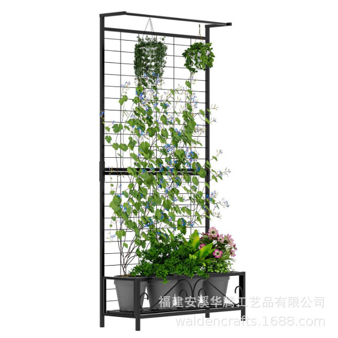 室内外金属铁制悬挂花盆格子架盆景装饰攀岩植物爬藤架