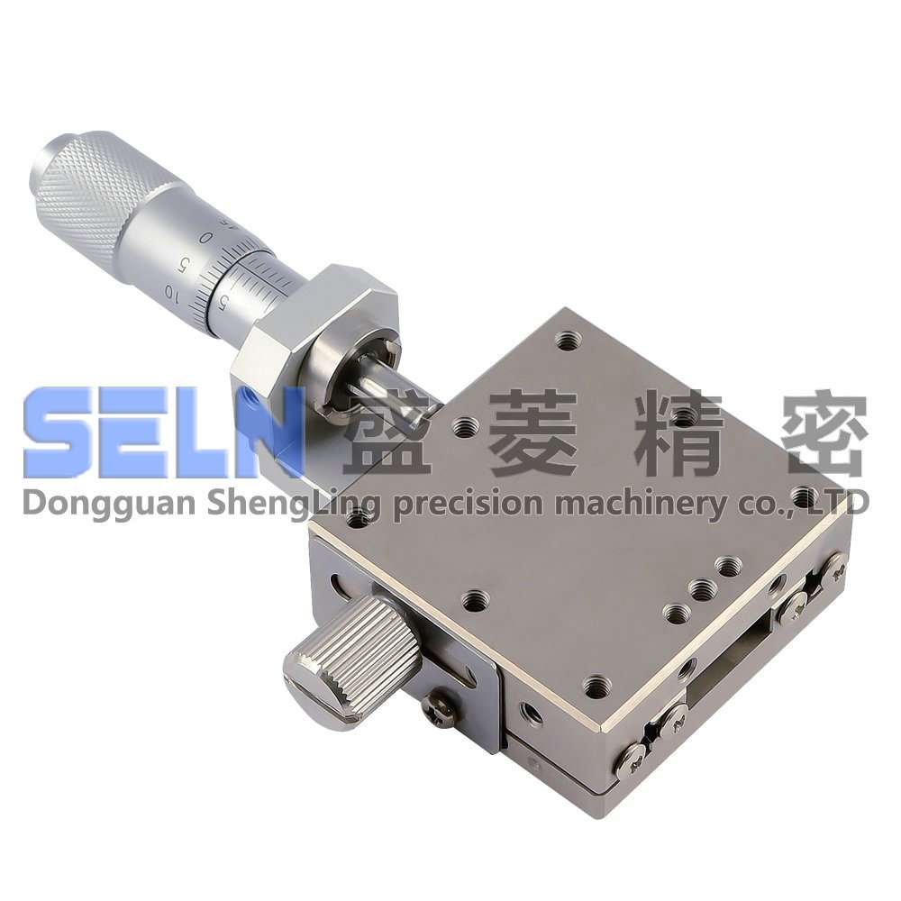 供应 40*40 X轴LBX40-L直线滚珠型手动微调架位移平台XSG40-CZ