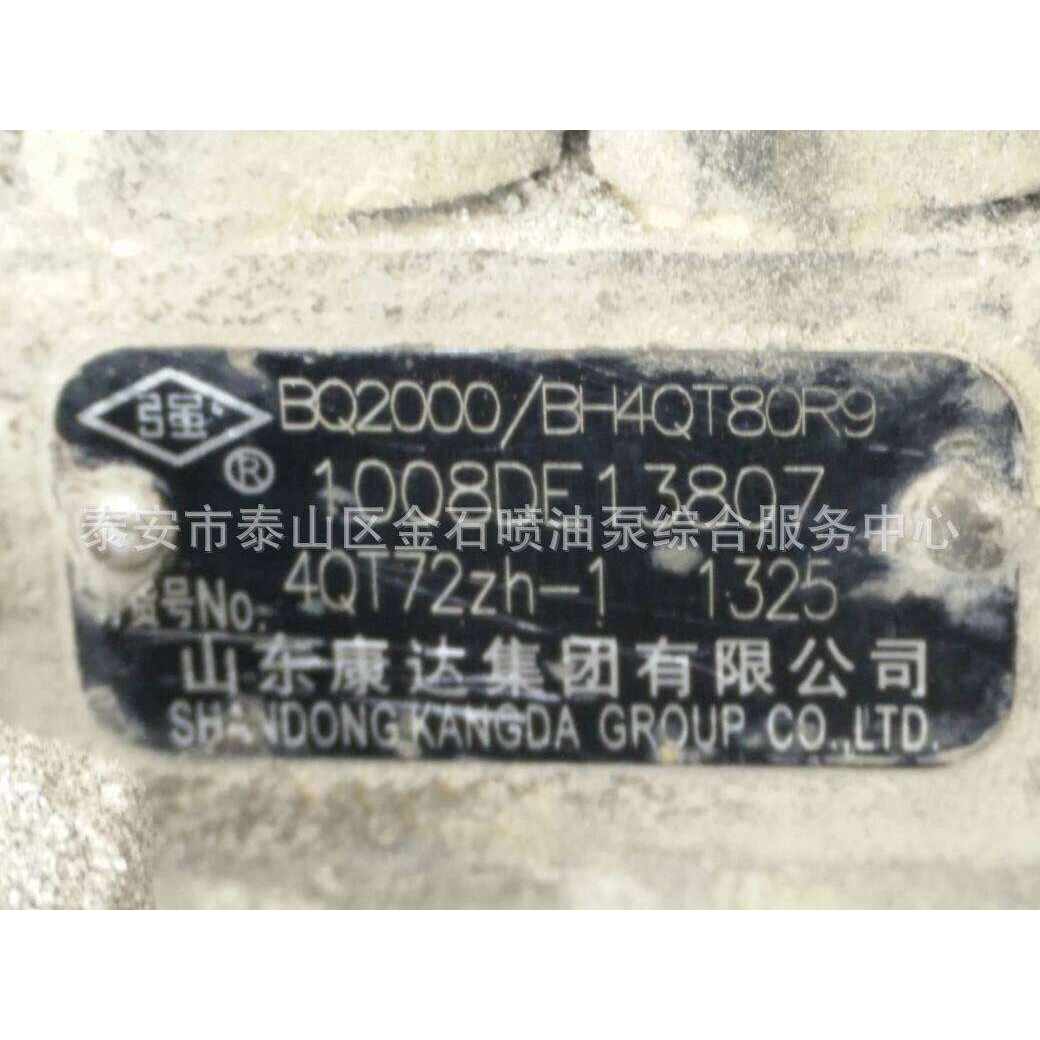 BQ2000系列 喷油泵总成 BH4QT80R9 康达喷油泵 4QT72zh-1 现货
