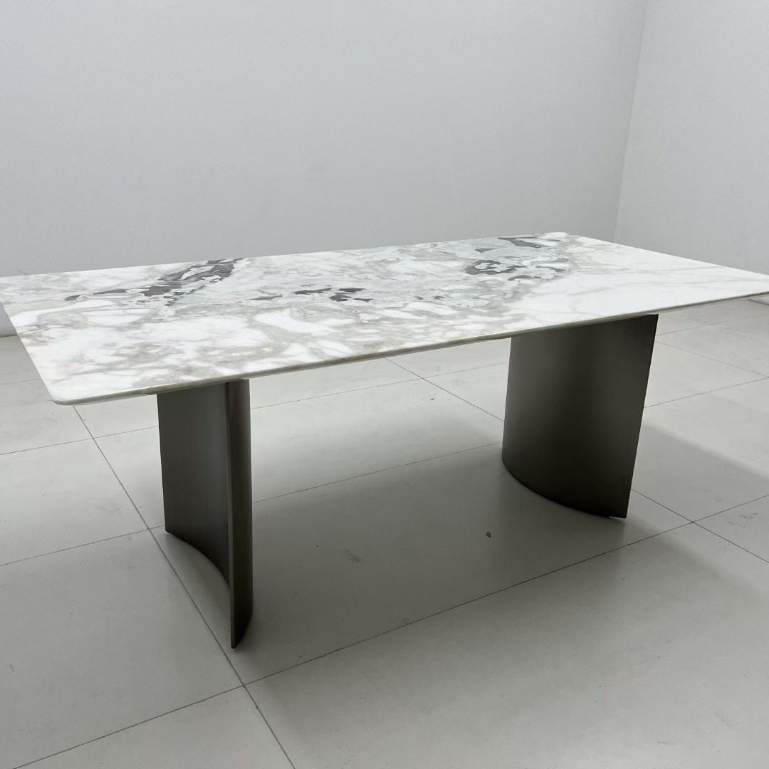 轻奢岩板餐桌椅组合意式极简长方形家用大小户型不锈钢亮面饭桌子,电子元器件市场,电线扎带/束线带,淘宝优惠券,粉丝福利购,淘宝优惠卷