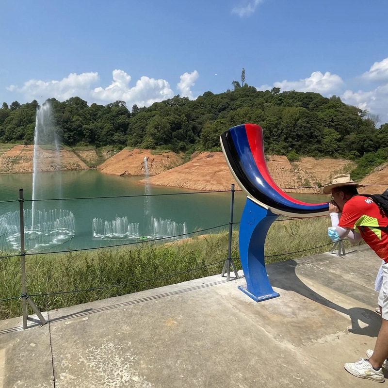 喷泉号角牛角景区扫码高音喇叭高度音乐网红呐喊声控全套户外
