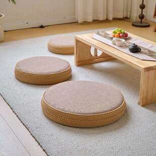 加厚坐墩圆形垫子家用客厅地上坐禅拜佛蒲团坐垫榻榻米阳台