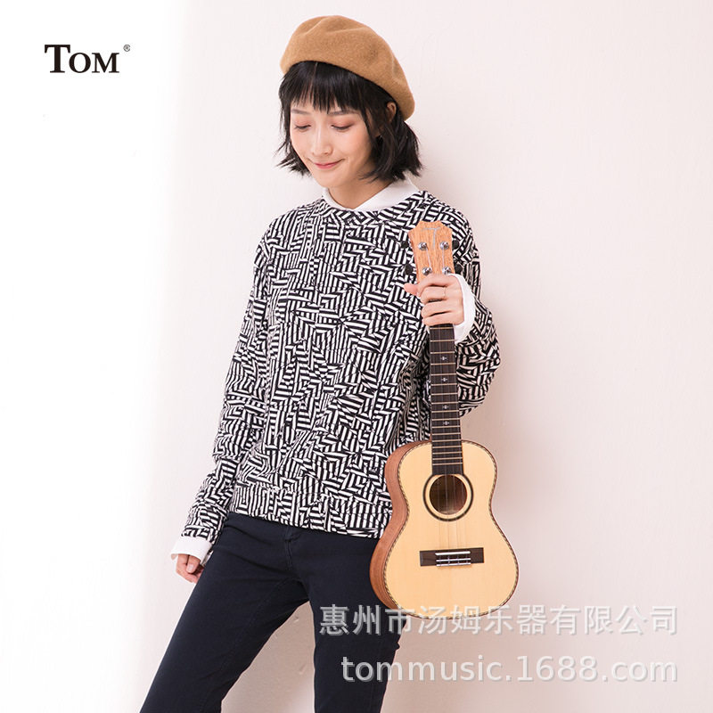 TOM TUC280单板尤克里里初学者乌克丽丽小吉他云杉木ukulele23寸