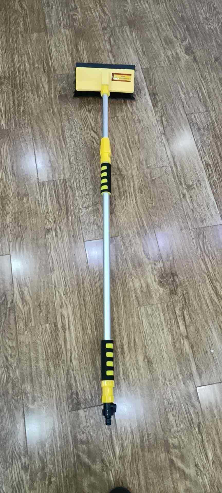 汽车通水伸缩拖把带刮水条
