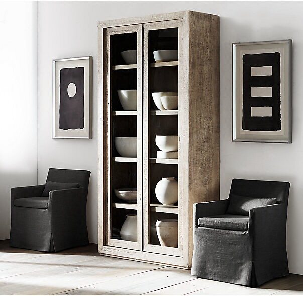 美式书柜全实木 客厅书房田园乡村复古风格靠墙落地置物储物书架