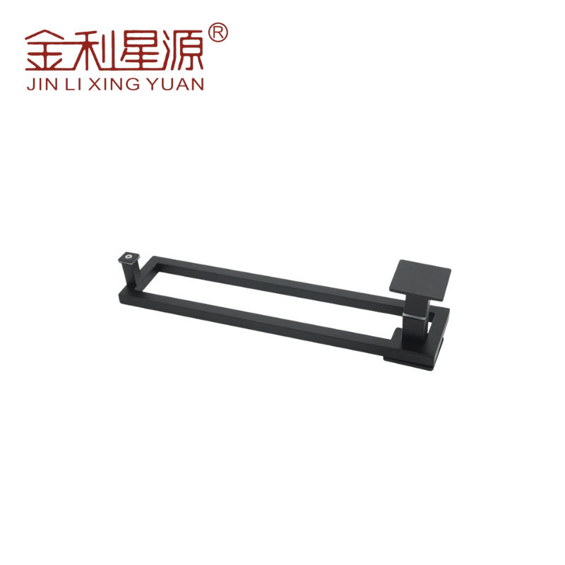 定制批发淋浴房不锈钢13x25 黑钛拉丝拉手浴室推拉玻璃门把手