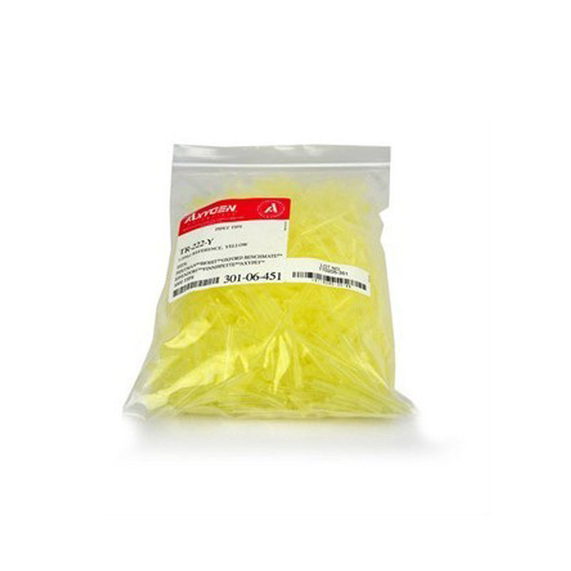 爱思进AxygenTR-222-Y200μL通用移液器吸头斜尖带刻度黄色大包装
