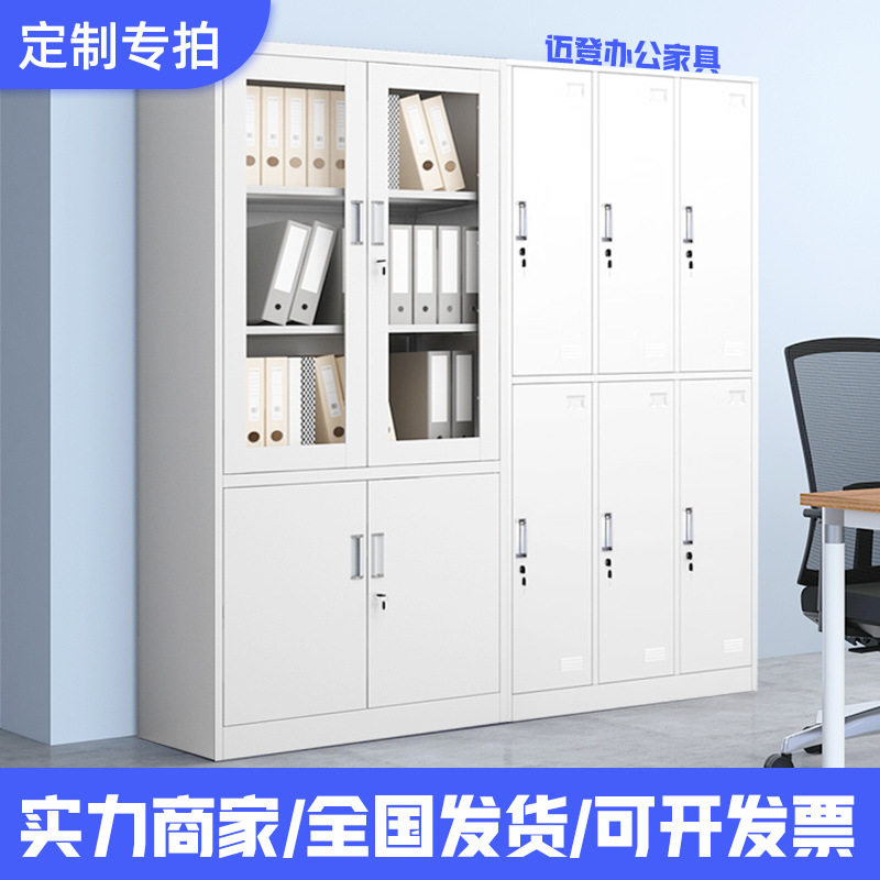文件柜档案存放柜办公档案柜办公室铁皮钢制财务凭证柜员工储物柜