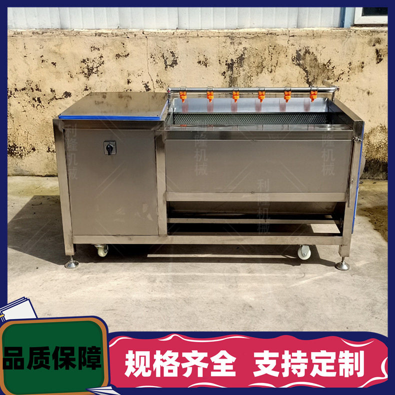 毛辊清洗机 土豆生姜洋姜清洗脱皮机 猪头猪耳朵清洗设备坚固耐用
