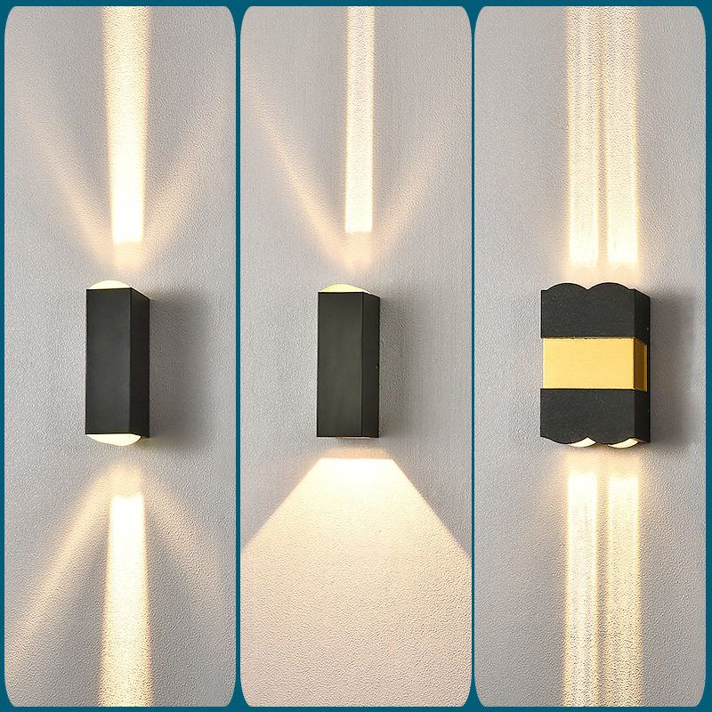 防水户外壁灯LED洗墙灯外墙庭院门口灯走廊过道门店室外上下打光