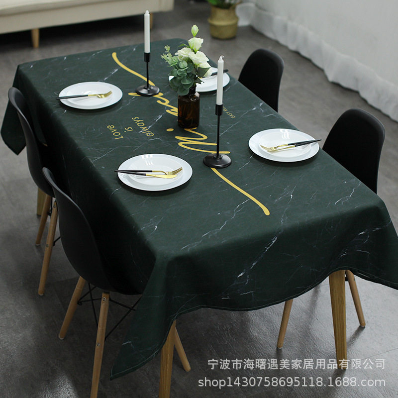 遇美欧式高档北欧桌布台布简约布艺家居餐厅摄影ins大理石餐布