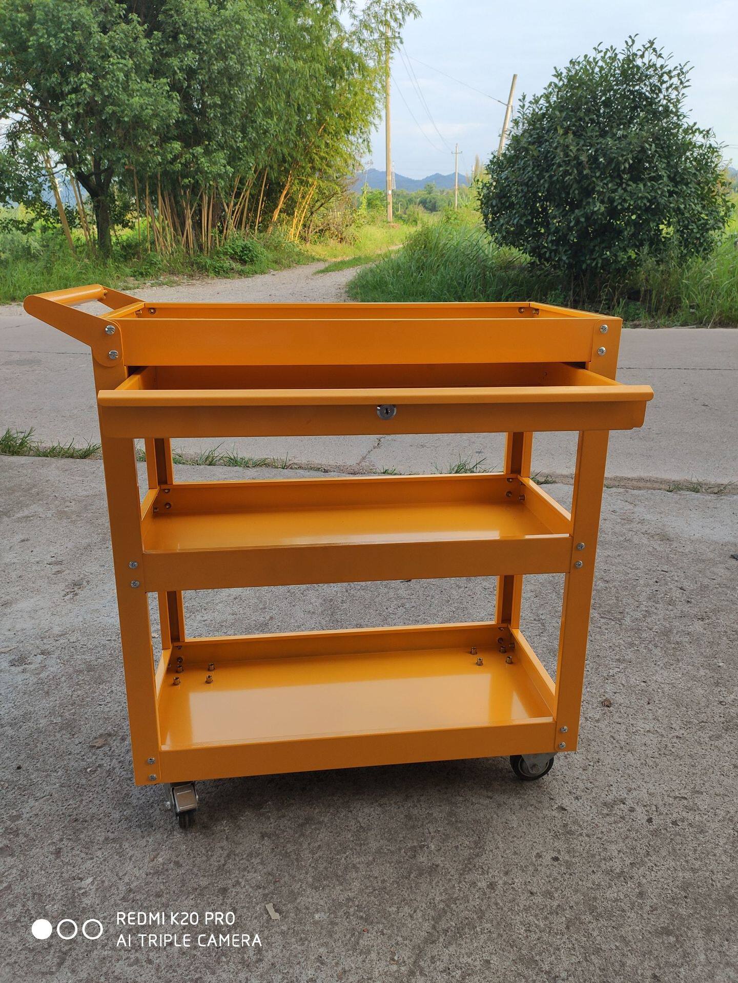 厂家直销工具车抽屉式汽修零件车手推车花园带脚轮4S店工具车