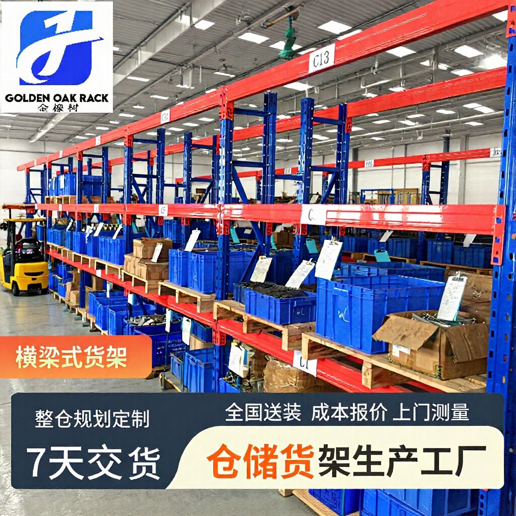 定制重型仓储货架横梁货架可拆卸组装高位立体大型货架仓储置物架