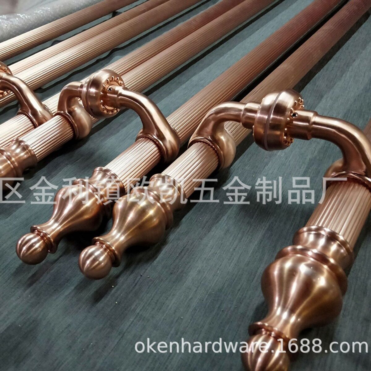 欧凯厂家玻璃门拉手不锈钢门把手简约轻奢别墅推拉门手柄轻奢风