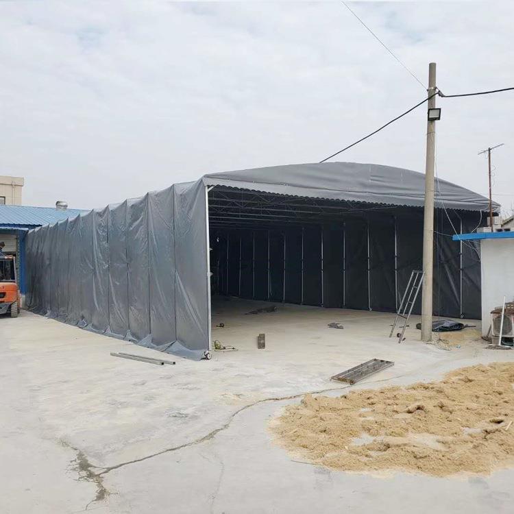 建桥生产箱梁加温保温篷布移动式伸缩棚桥梁蒸汽养护篷