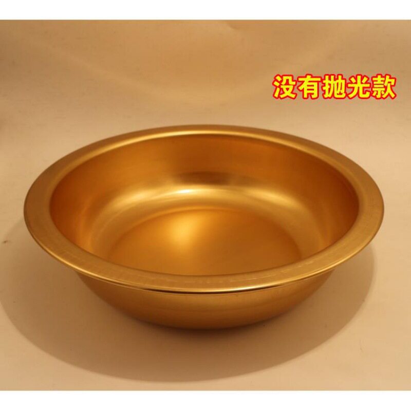 厂家直销 结婚喜庆用品 铜盆 纯铜脸盆加厚黄铜盆喜盆婚庆礼品无