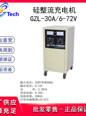 曙光硅整流充电机GZL-30A-6/48V 72V 120V 180V 12-240V充电机