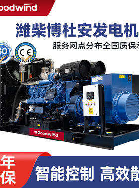 潍柴博杜安柴油发电机组纯铜无刷发电机静音低噪运行柴油发电机组