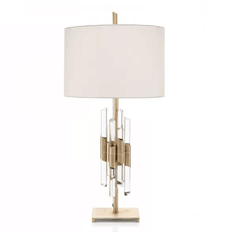 美式乡村简约水晶台灯后现代创意样板房设计师客厅书房卧室装饰灯