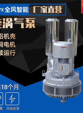 RB-94S-2旋涡风机RB-92S-4双段侧流高压风机抽吸两用高压真空泵