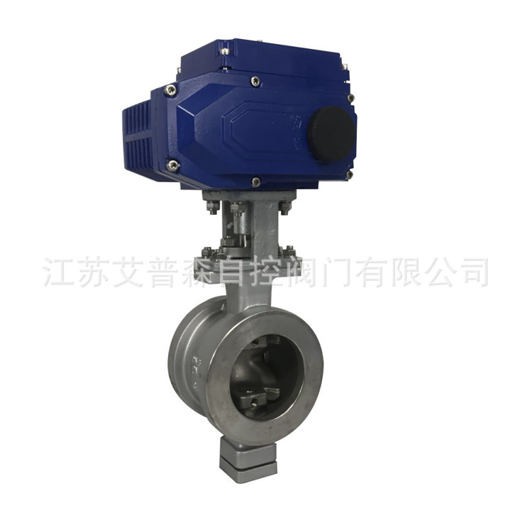 智能不锈钢电动V型调节球阀VQ971F-16 江苏V型调节球阀厂家