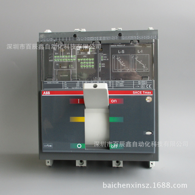 10085069原装ABB塑壳断路器，T5N400 PR222MP R400 FF 3P