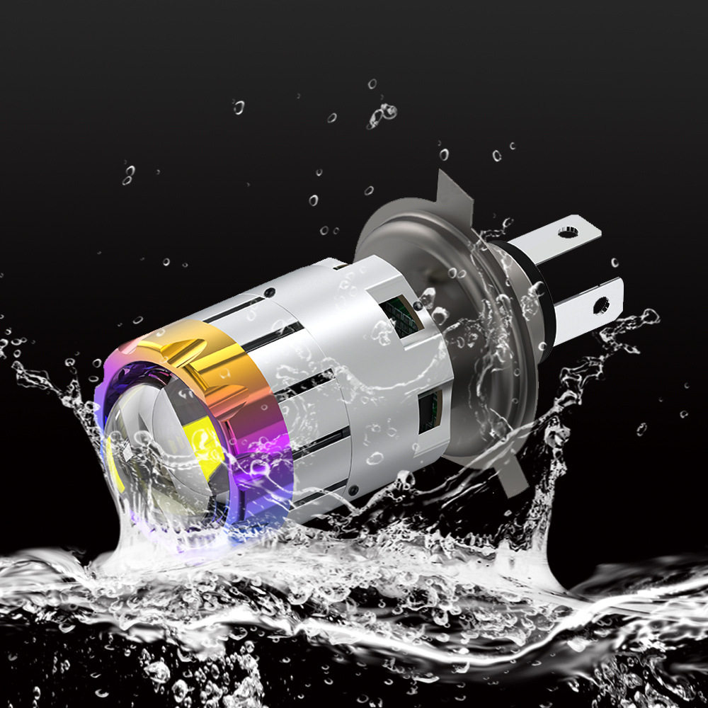 LED摩托车鱼眼大透镜  双爪 三爪大灯 双光大灯H4 BA20D H6 大灯