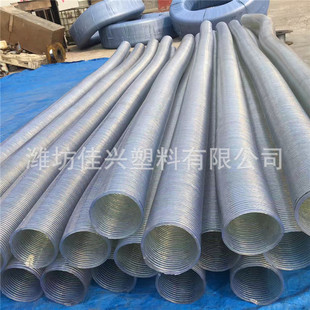 6寸大口径排水排涝抽水钢丝管水泵吸水管 耐低温pvc透明钢丝软管