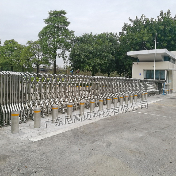 尼高迈全自动升降柱水厂防恐路障止车桩液压电动护柱外贸出口品质