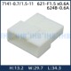 接插件端子 7141 对插 MG655118汽车防水插头连接器 0.7 1.5