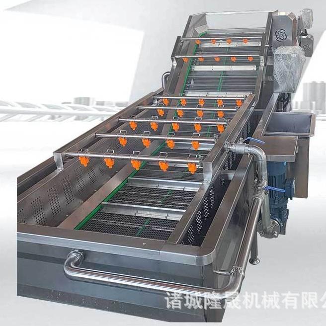 山楂全自动气泡清洗机山药豆翻滚式高压清洗机果蔬自动杀青机